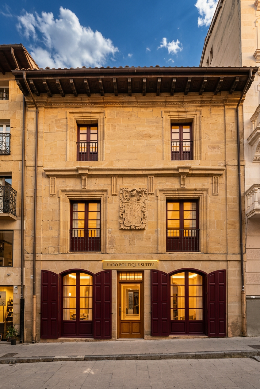 Un palacete restaurado, en pleno casco histórico de Haro.